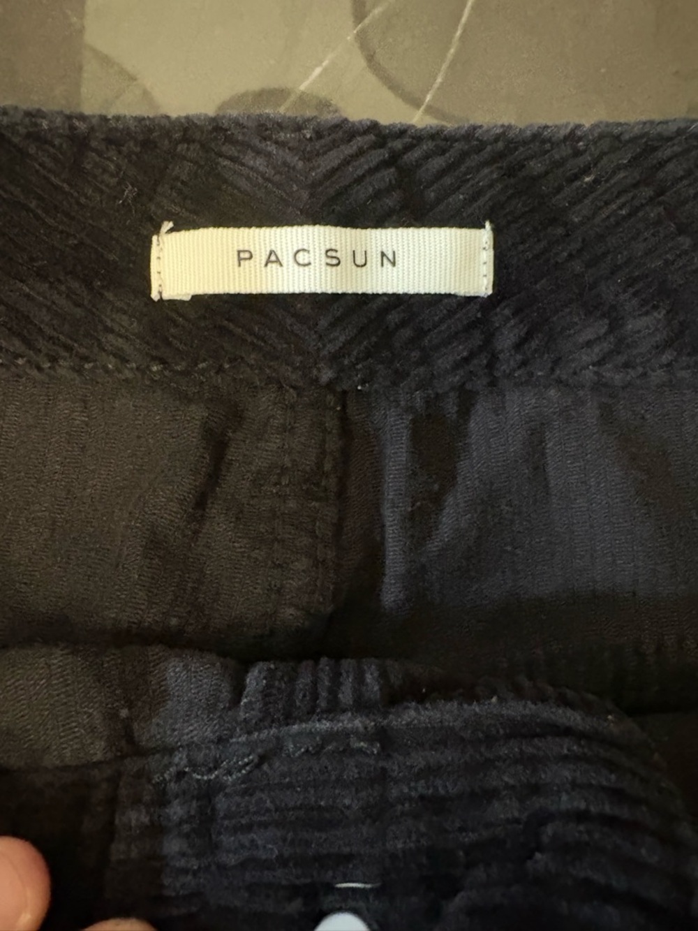 90s, PacSun Women’s Black Corduroy Mom Pants Size 28 Everyday, baggy, Goth - Picture 6 of 12